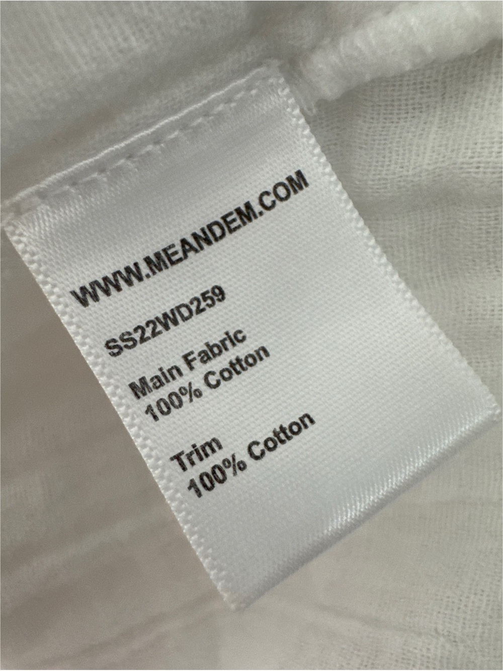 ME+EM Cheesecloth Pleat Swing Dress 100% Cotton Size 6 White - Picture 5 of 5